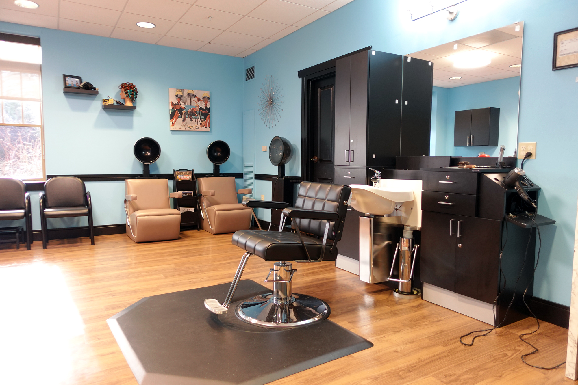 Timeless Beauty Barber Interior