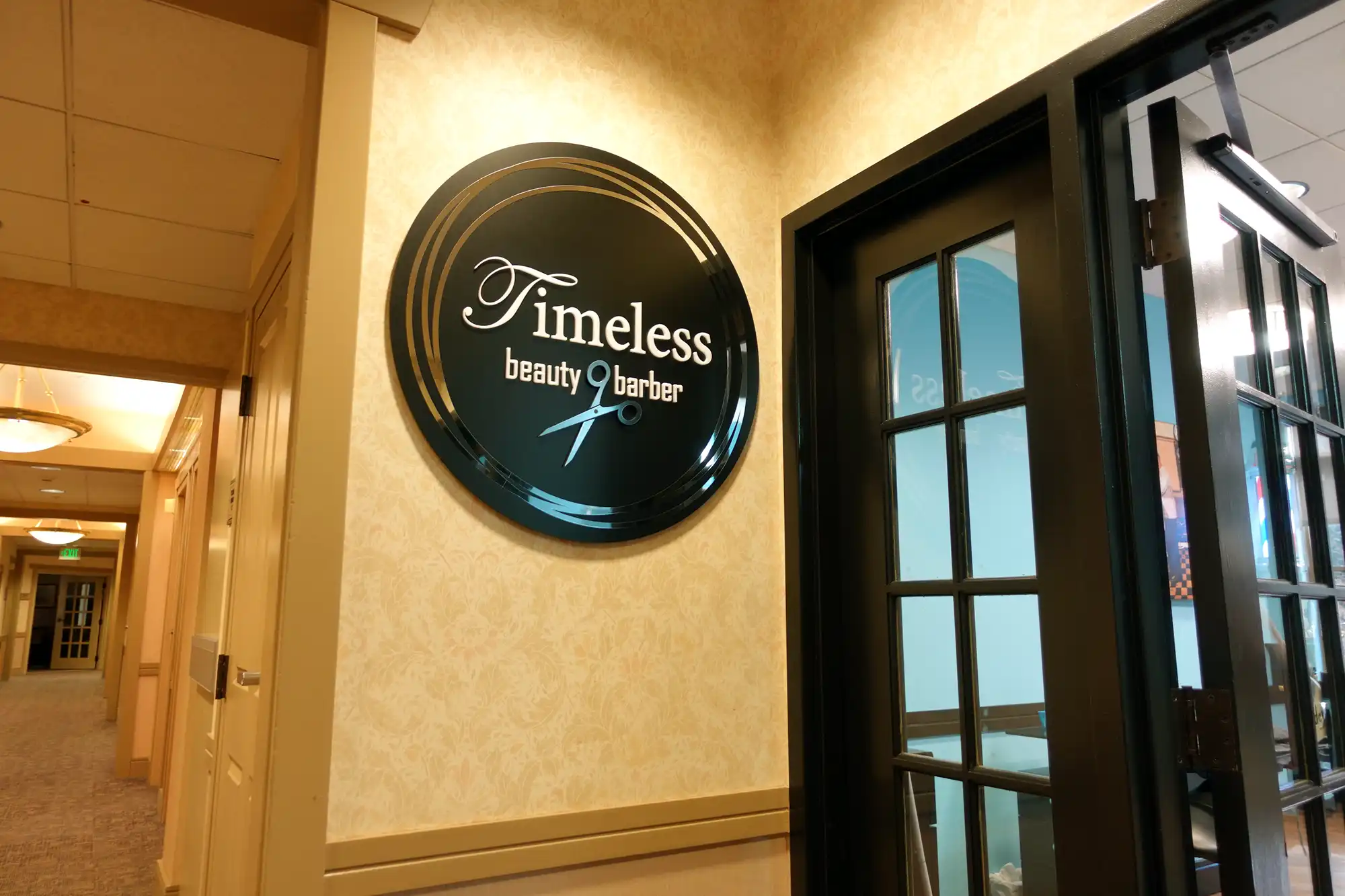 Timeless Beauty Barber Entrance